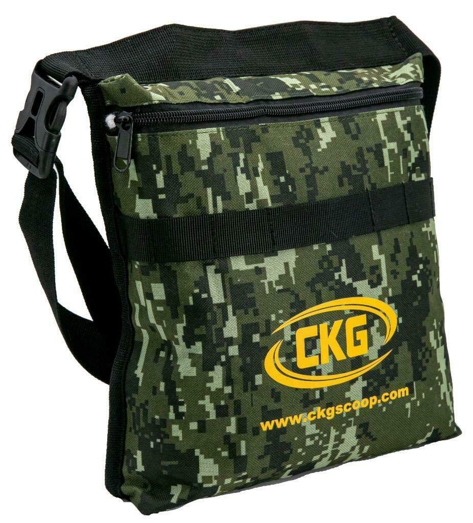 CKG Metal Detecting Pouch Bag Storage Carry Waist Case Portable Camouflage