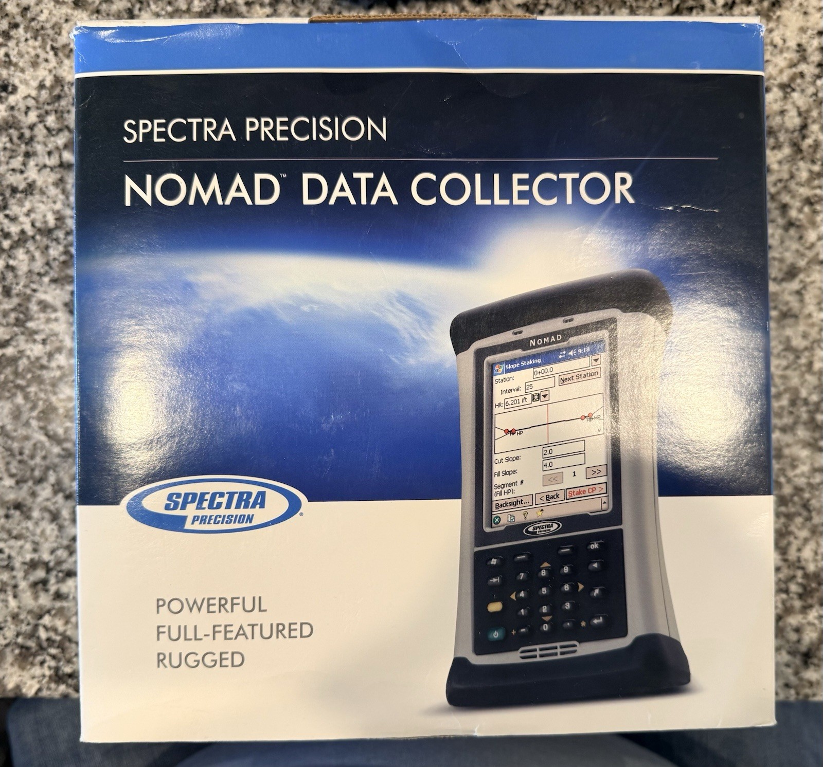 Spectra Precision Nomad Data Collector w/ Box, Charger & Accessories – Unlocked