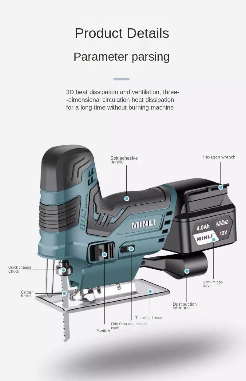 Woodworking Small Electric Tools Handheld Corded Saw Wood Saw Metal Plate Cutter