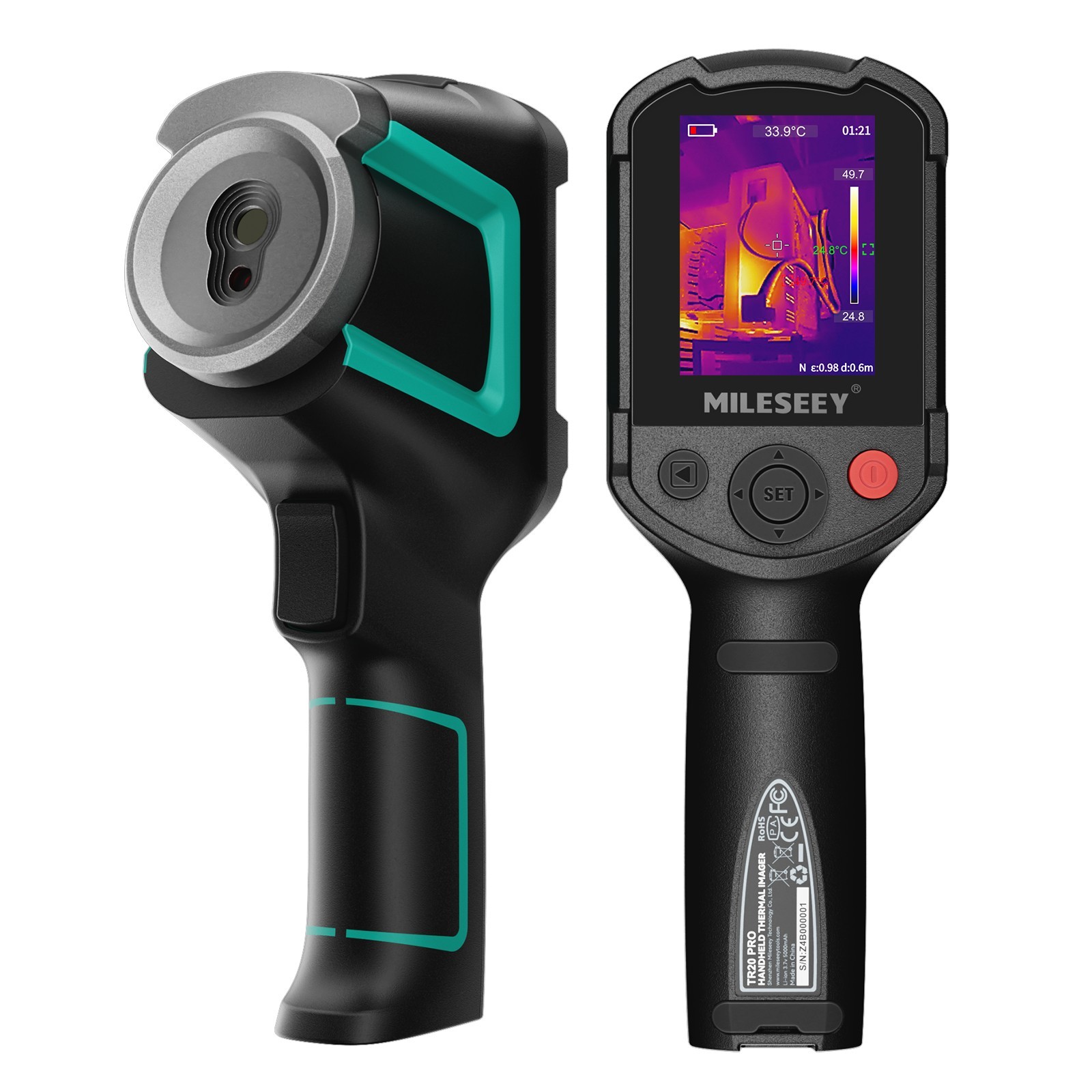 Handheld Thermal Imaging Camera 320 × 240 IR Resolution 50 HZ Dual Camera