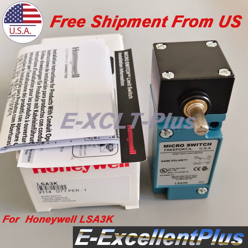 For Honeywell LSA3K Micro Switch Heavy Duty Limit Switch Rotary Lever 10A 600VAC