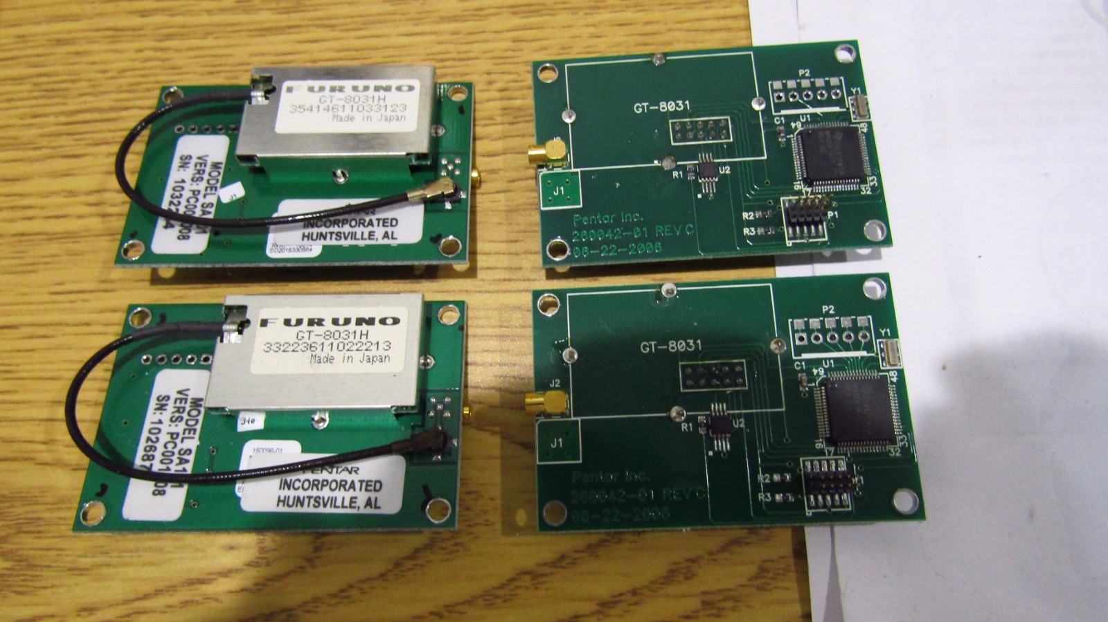 Furuno GT-8031H and GT-8031F GPS module for Symmetricom, Fei Zyfer etc