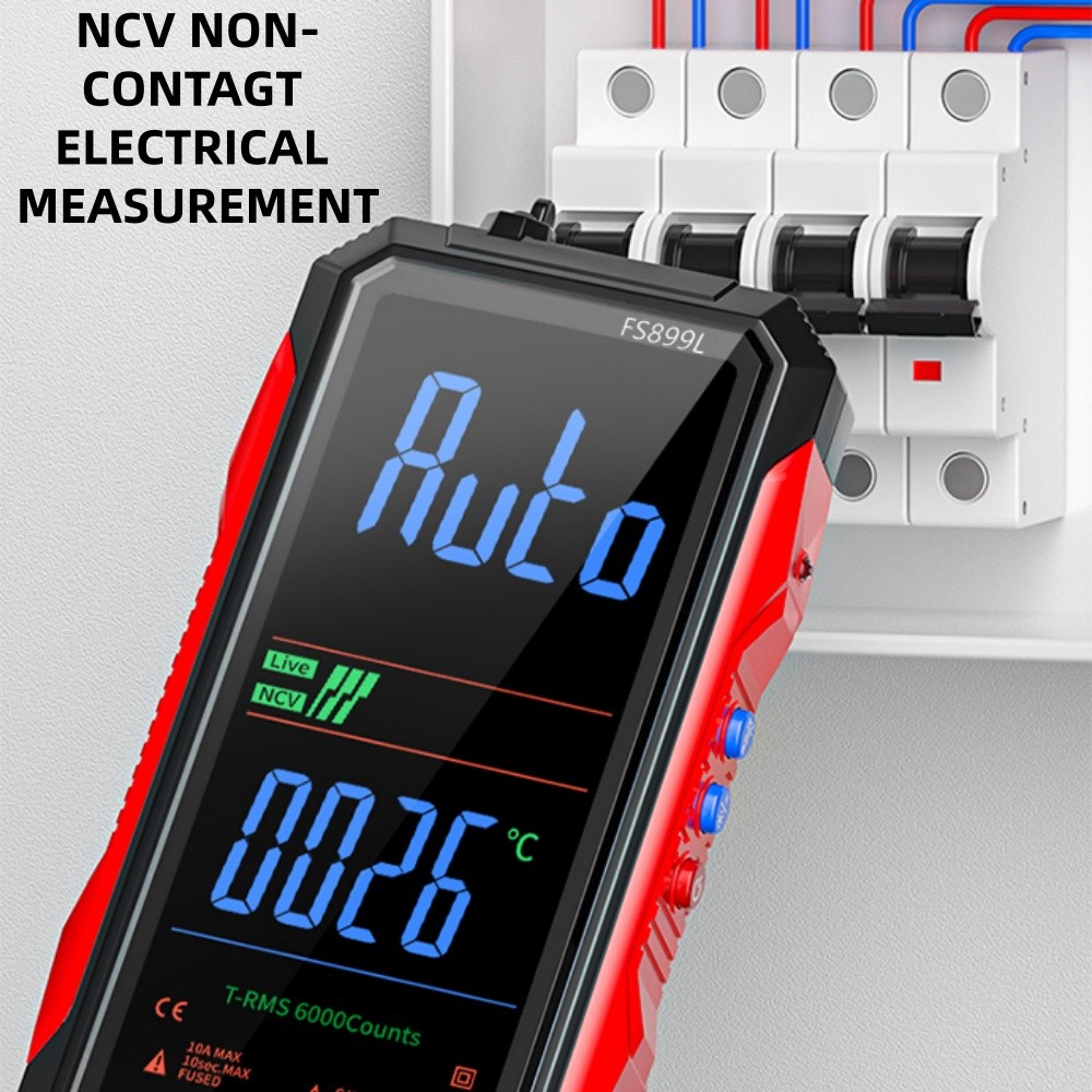 6000 Counts Digital Multimeter Tester Auto-Ranging TRMS Voltmeter Colour Display
