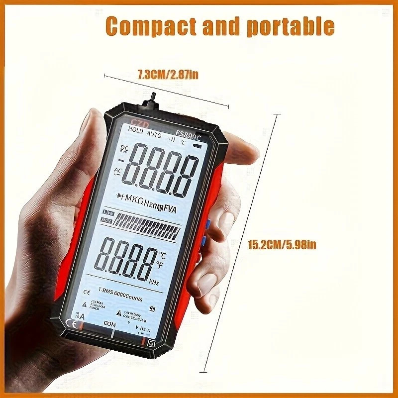 Rechargeable Digital Multimeter FS899C – Electrical & NCV Testing