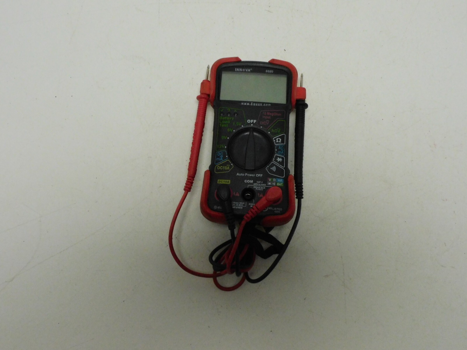 Innova 3320 Auto Range Digital Multimeter (10 meg0hm) 9 Function
