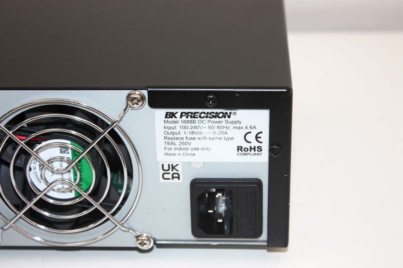 BK Precision 1688B Switching DC Power Supply, USB Interface, PC Control 18V, 20A