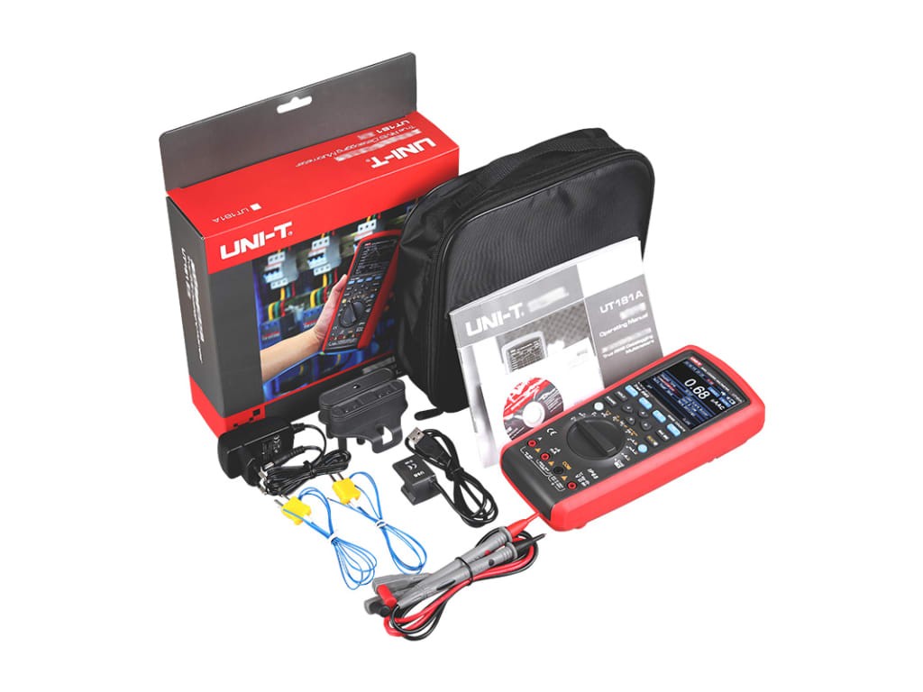UNI-T UT181A – True RMS Datalogging Multimeter (AC/DC 1000V, 10A, 20k Data