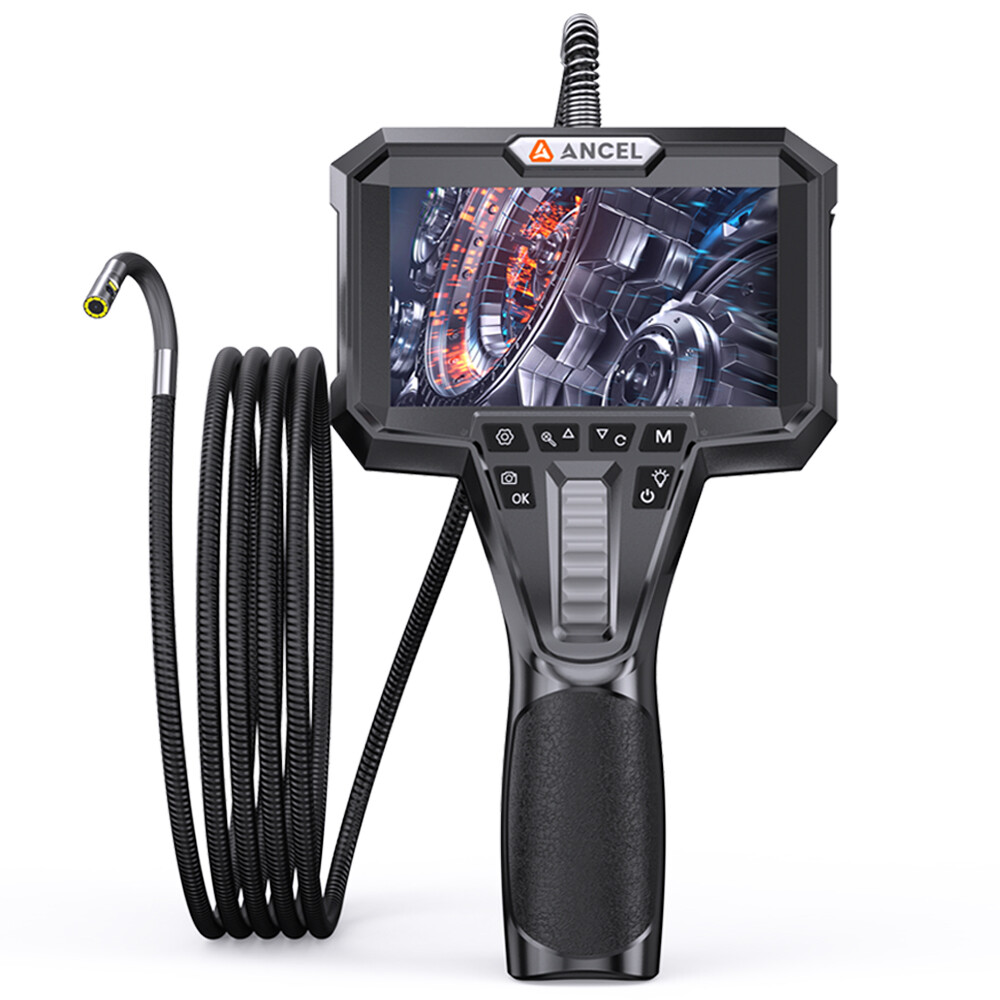 6.5mm 4.3Inch Articulating Borescope Endoscope Inspection Camera With 7LED Light