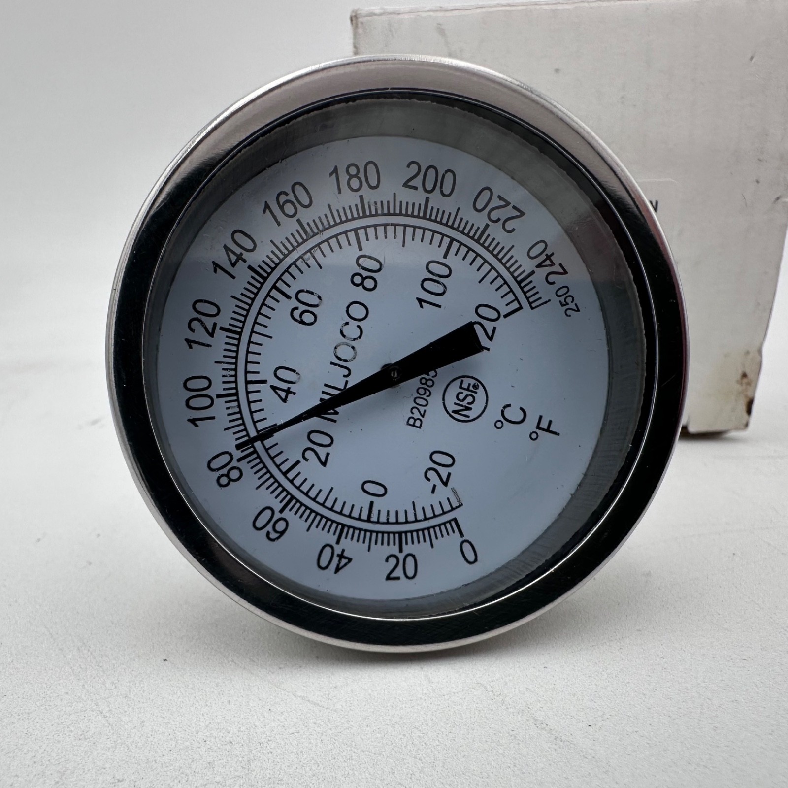 Miljoco Gauge Thermometer B209854-2 – 0 to 240 F – -20 to 120 C NEW
