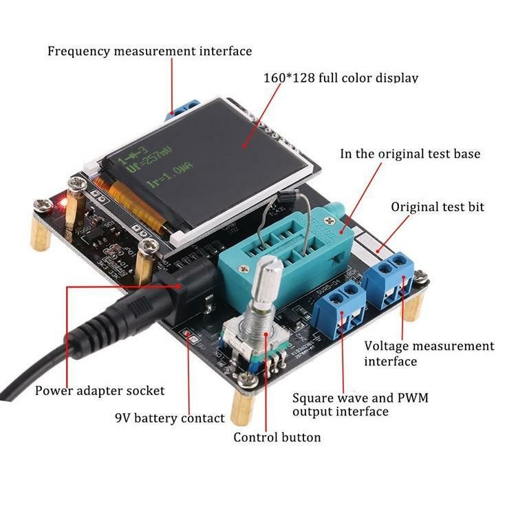 GM328A English Assembled Transistor Tester Diode Capacitance ESR ATMEAG328P