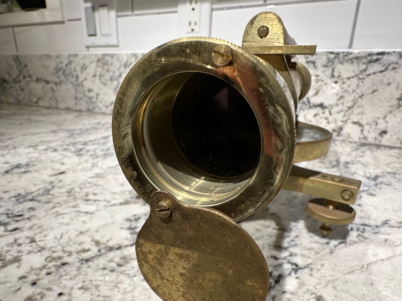 BRASS THEODOLITE Stanley London UK Antique Surveyor’s Instrument Early 1900’s