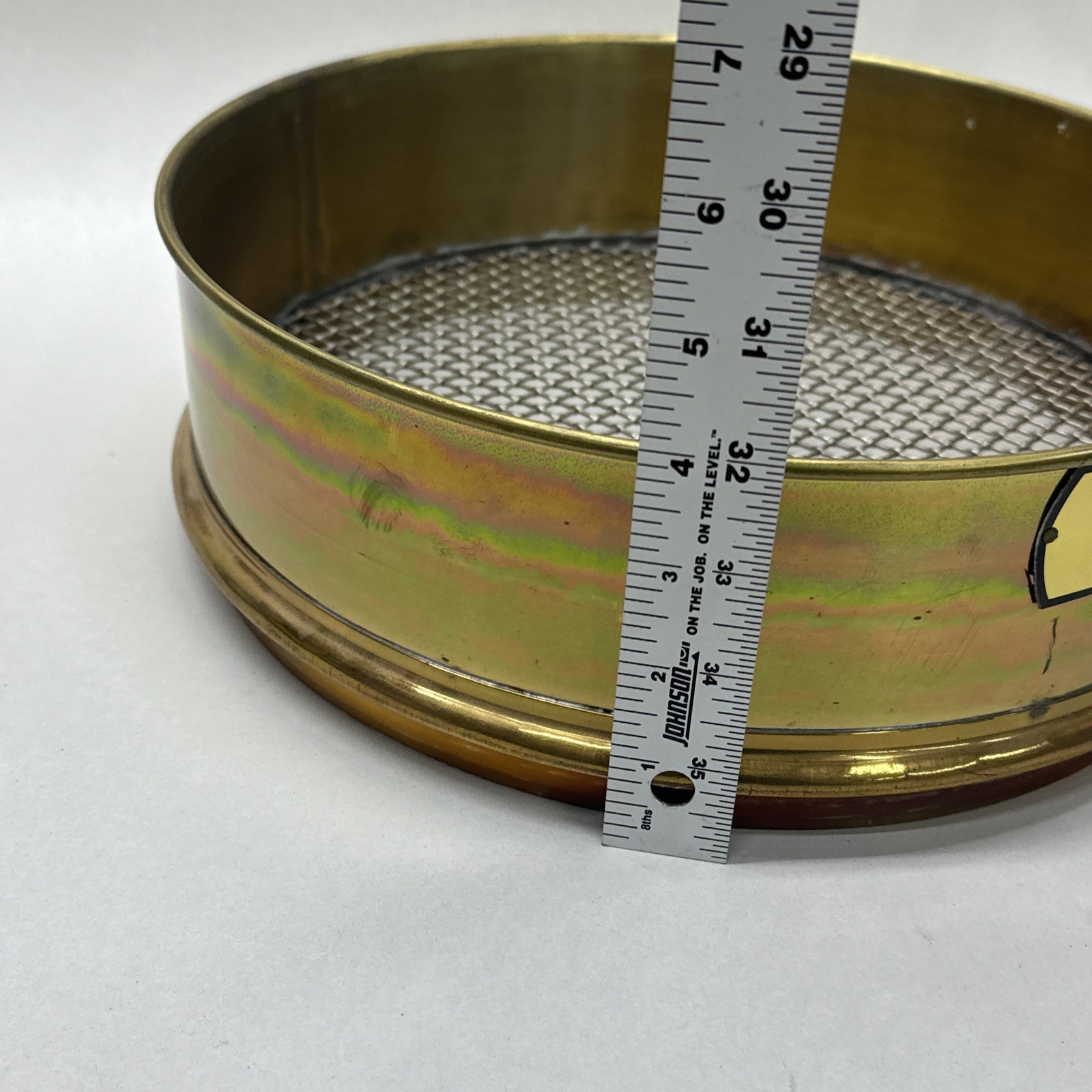 NEW Dual 12” Brass 0.250″ USA Standard Testing Sieve 6.3mm / 6350µm / 1/4in ASTM