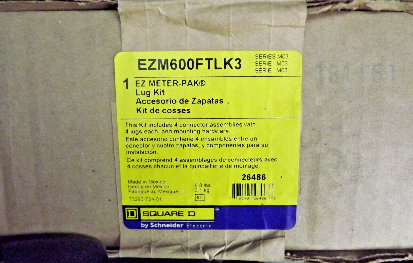 Square D SCHNEIDER ELECTRIC EZM600FTLK3