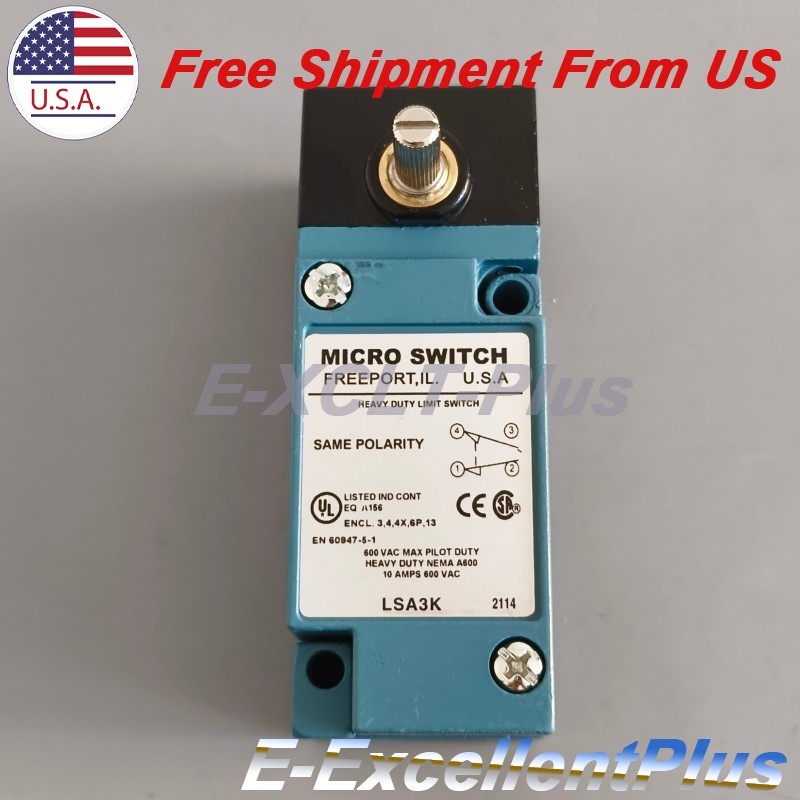 For Honeywell LSA3K Micro Switch Heavy Duty Limit Switch Rotary Lever 10A 600VAC