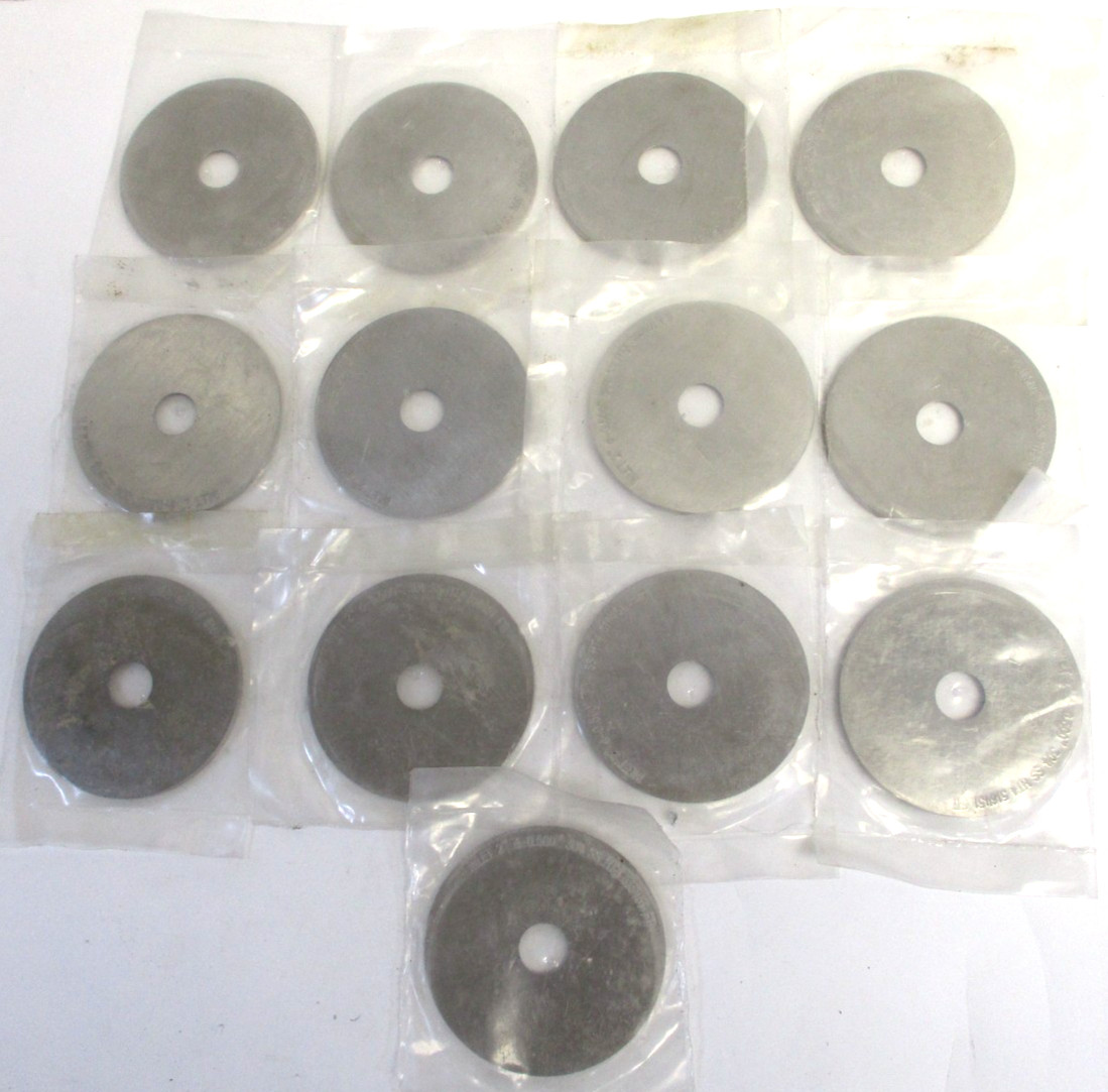 UNBRANDED, 2″ 304SS ORIFICE PLATES, 2.435″ x 0.125″ x 0.500″, LOT OF 13, SURPLUS