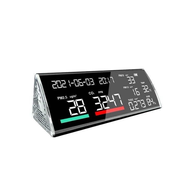 12 in 1 Air Quality Monitor Indoor Easy Calibration Air Quality Meter 9″ W-2