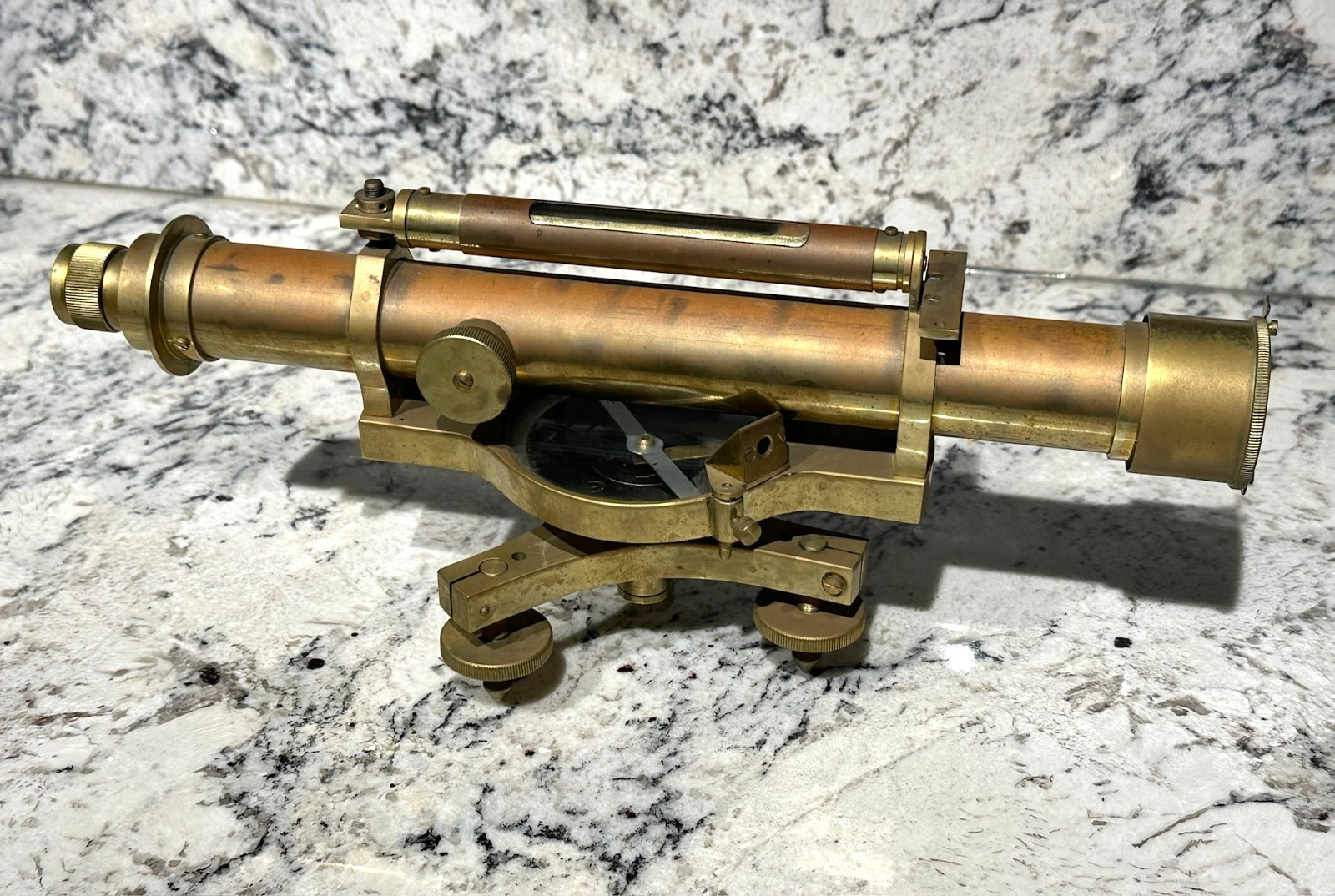 BRASS THEODOLITE Stanley London UK Antique Surveyor’s Instrument Early 1900’s