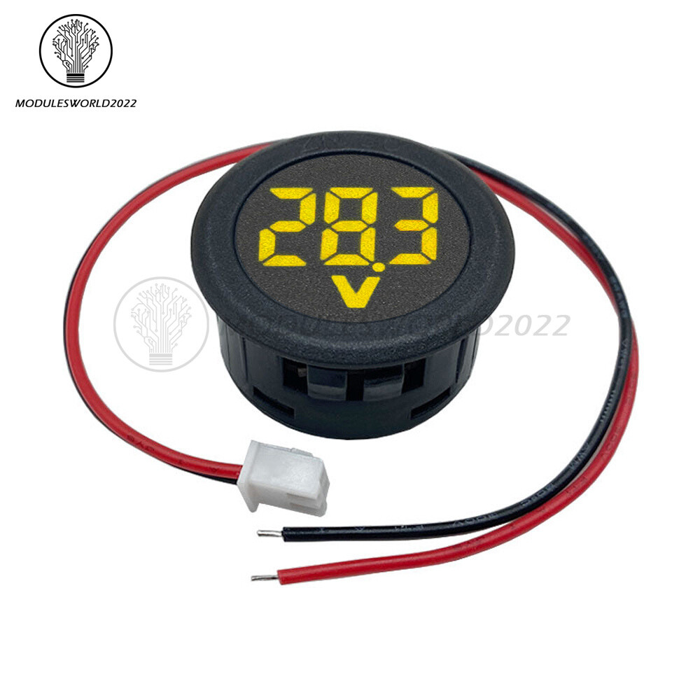 DC4V-100V Voltmeter LED Display Digital Panel Meter Voltage Indicator 5 Color
