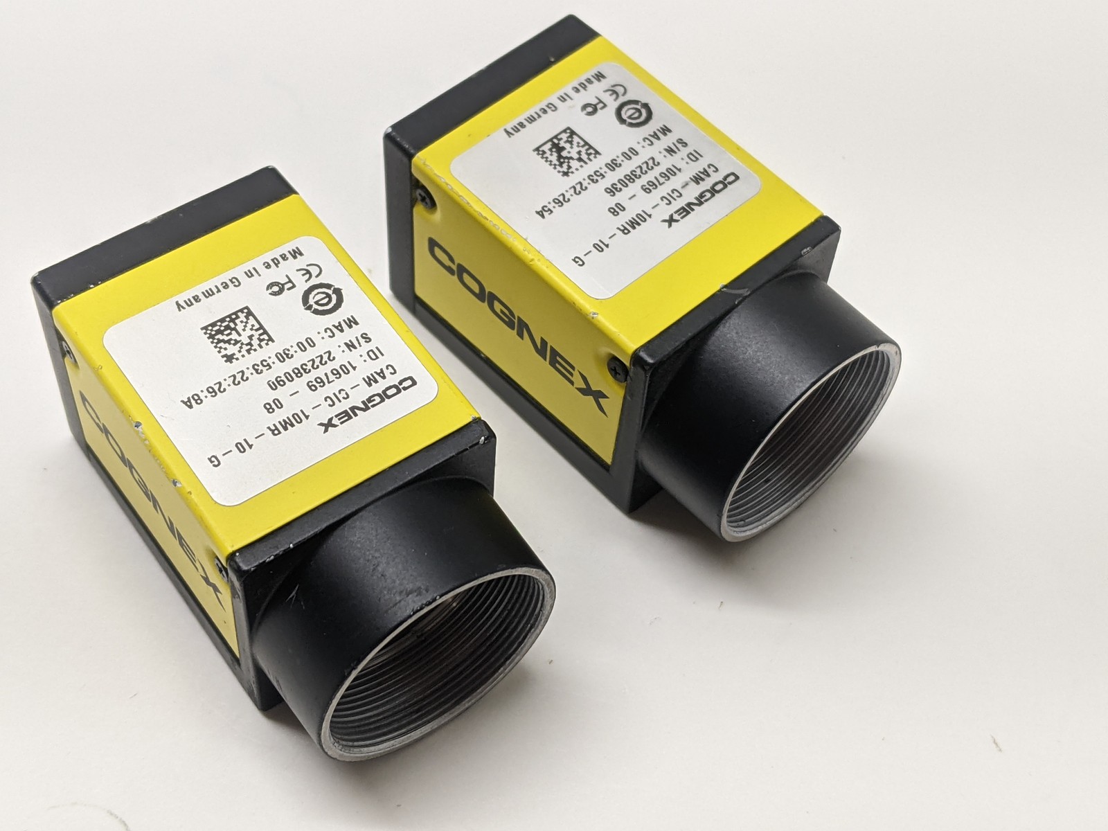 Cognex CAM-CIC-10MR-10-G 10MP GIGE C-Mount Industrial Cameras Lot of 2