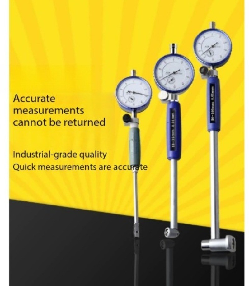 Internal Diameter Dial Gauge CylinderGauge Dial GaugeSet for MeasuringCylinders