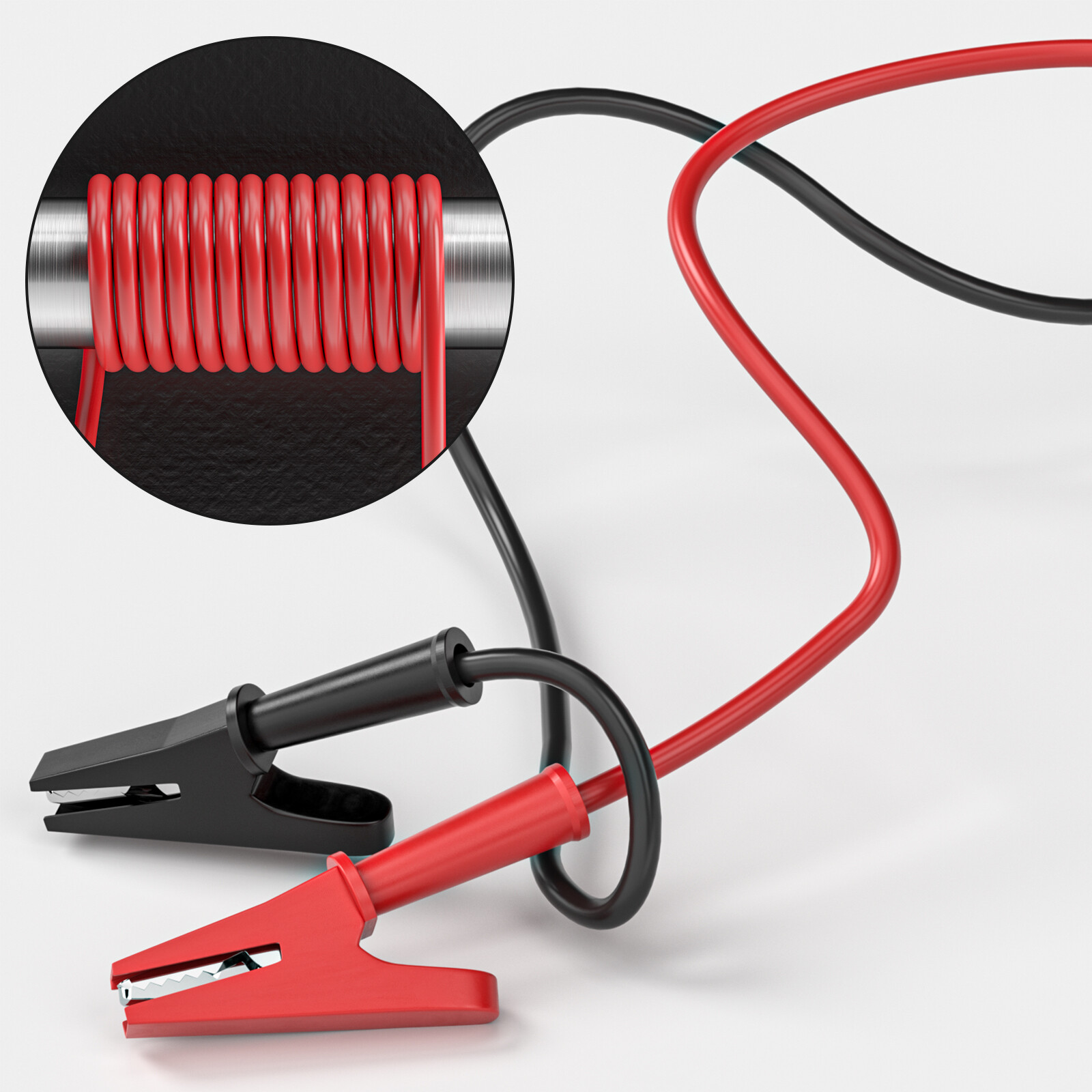 Alligator Clips Electrical Test Leads Crocodile Wire Cable Full-wrap Insulating