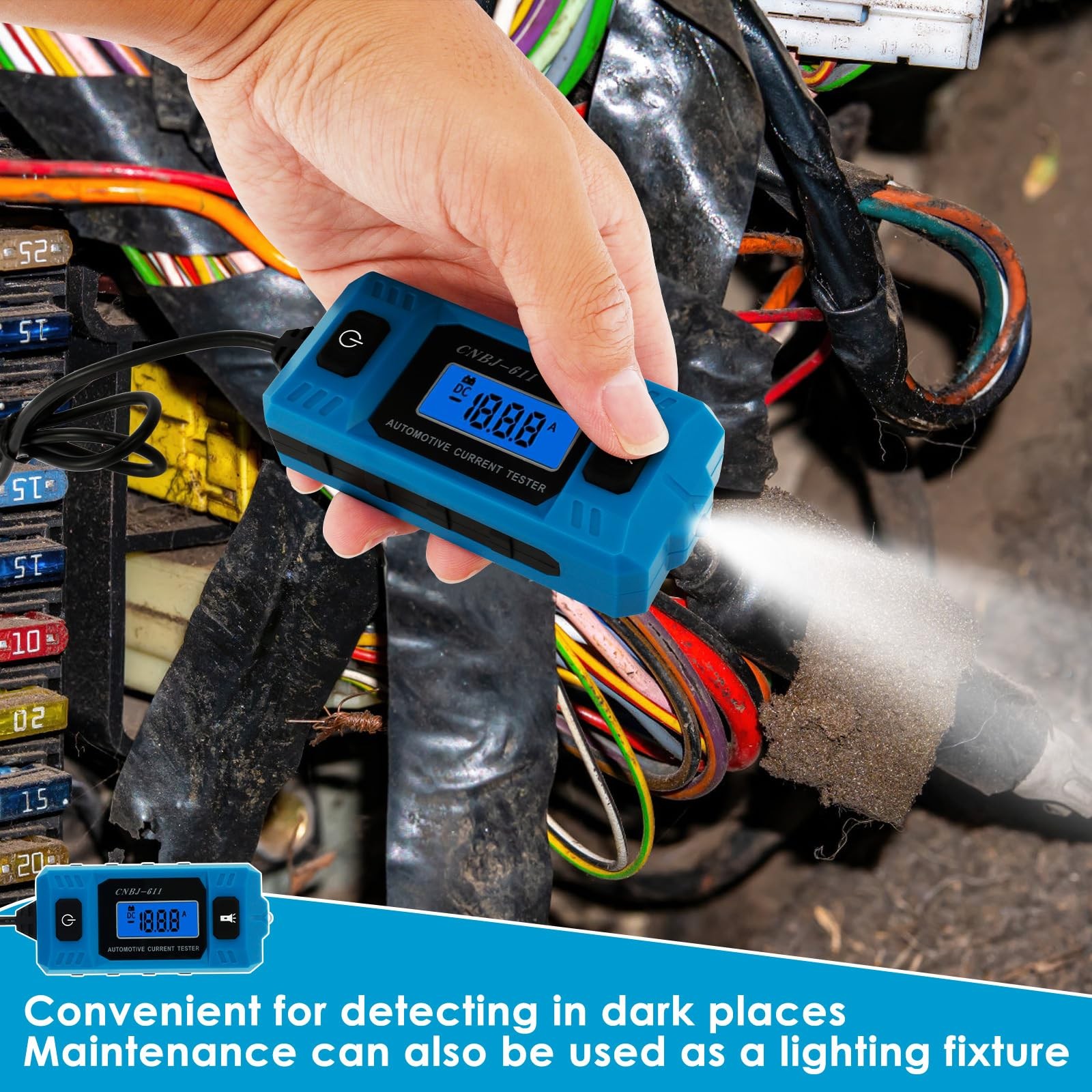 Automotive Circuit Fault Probe Tester, 20A 48V High-Precision Car Fuse Tester…