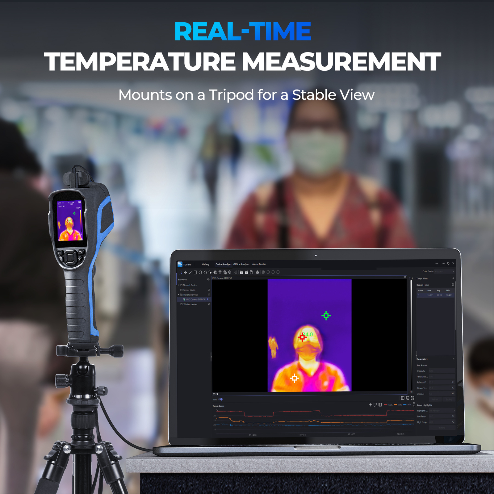 Topdon Handheld Thermal Imager IR Infrared Imaging Camera With 2.4″ LCD Screen