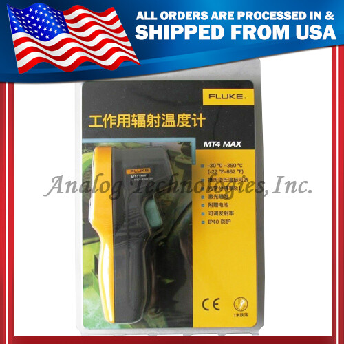 Fluke MT4 MAX Mini handheld Laser Infrared Thermometer Gun -30~350C USA Seller