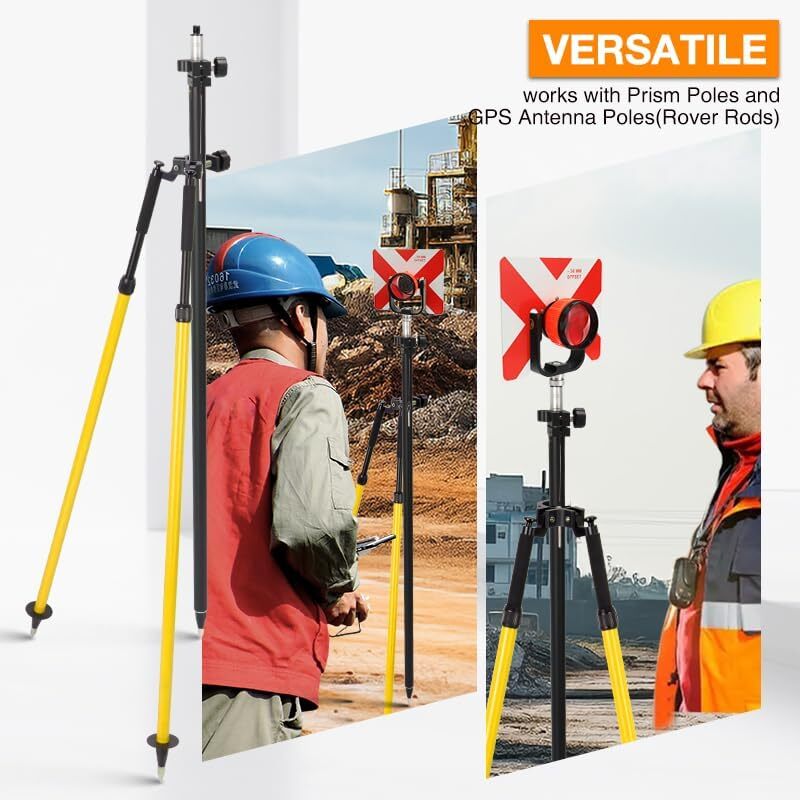 Aluminum Thumb Release Bipod for Prism Poles Surveying of Total Station GPS GNSS