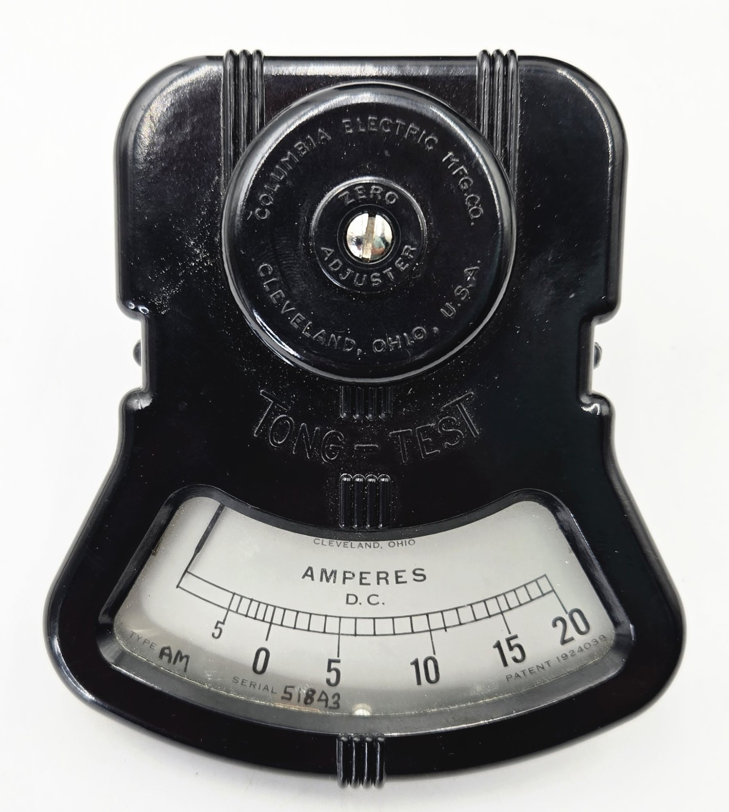 Vtg Columbia Tong Test Ammeter Clamp Type AX 3 Matching Scales Tested Working