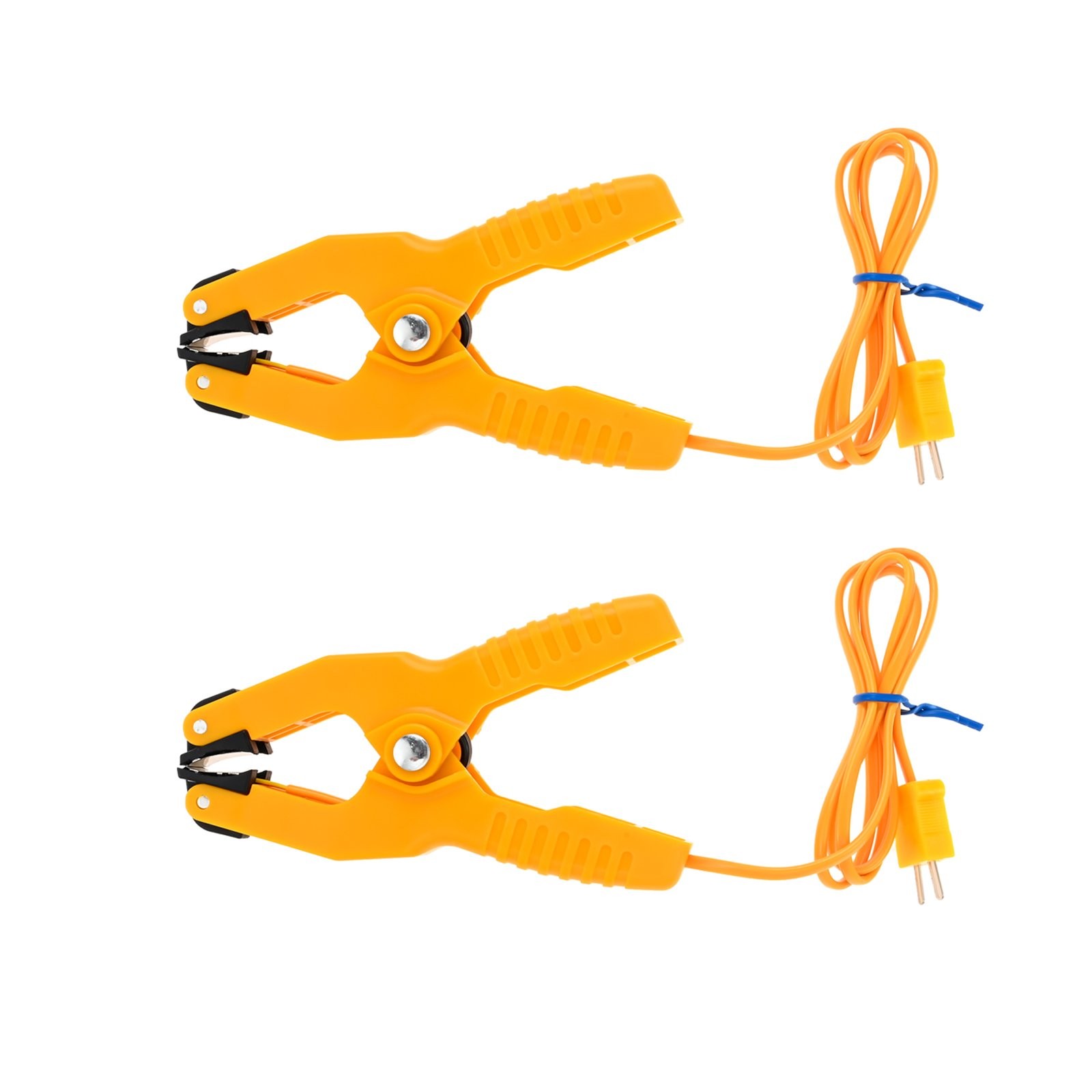 2x K-Type Thermometer Lead Probe Pipe Clamp for Fieldpiece Gauges HVAC &Plumbing