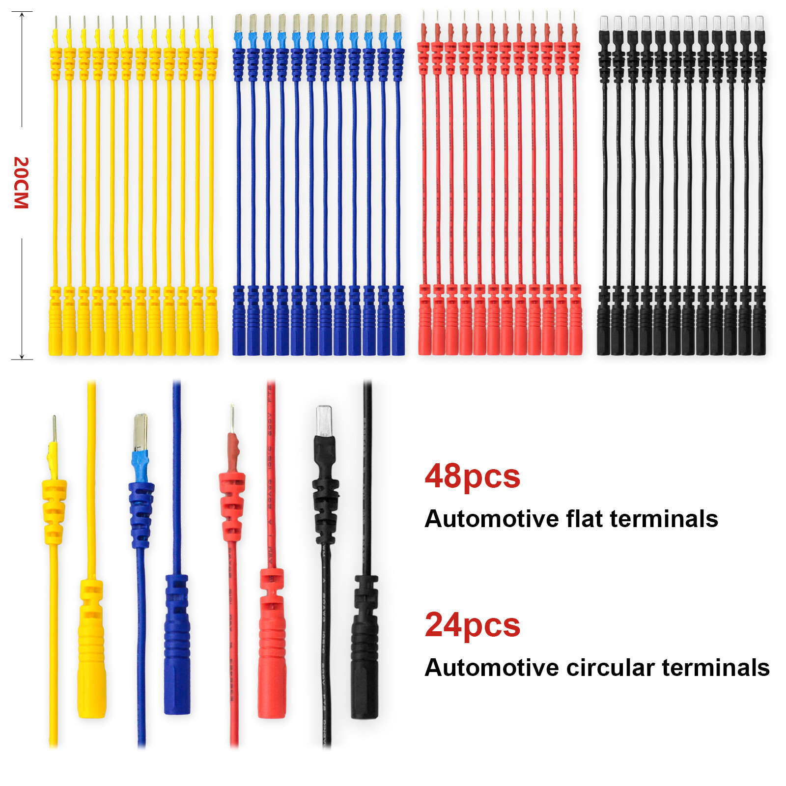 92PCS Automotive Multimeter Circuit Test Leads kit Electric Probe Alligator Clip