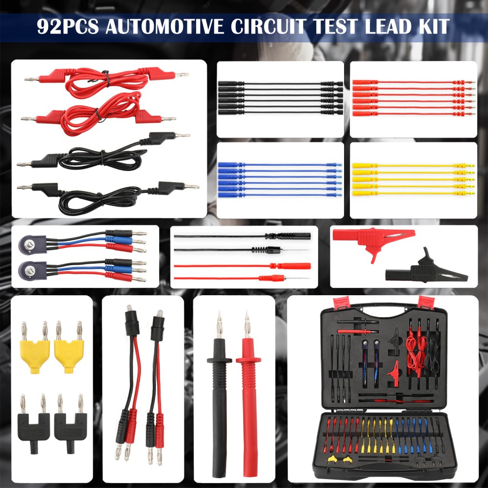 Automotive Circuit Test Lead Kit 92PCS Multi Electrical Breakout Lead Automotive