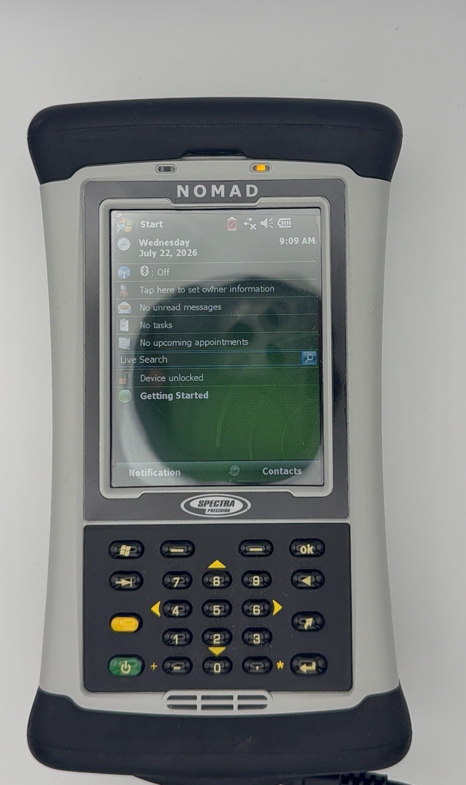 Spectra Precision Nomad Data Collector w/ Box, Charger & Accessories – Unlocked