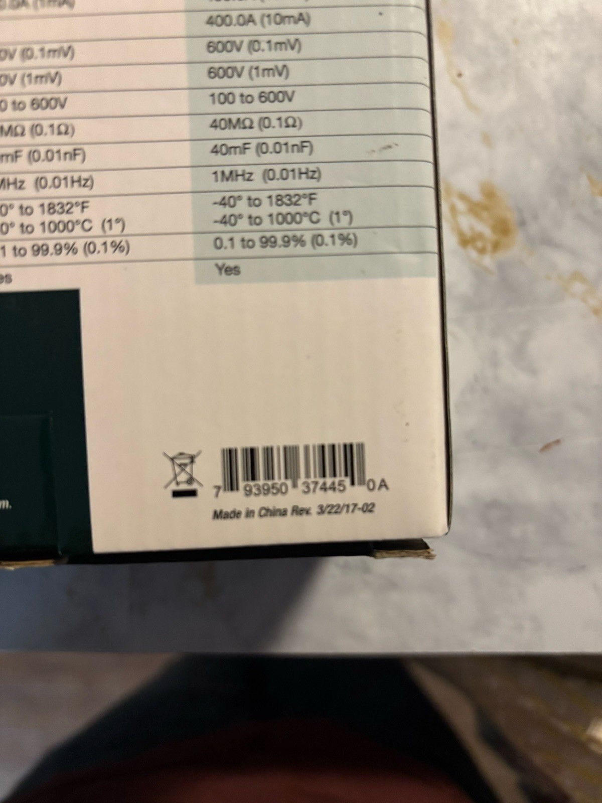 Extech MA445: True RMS 400 Amp AC/DC Clamp Meter with NCV