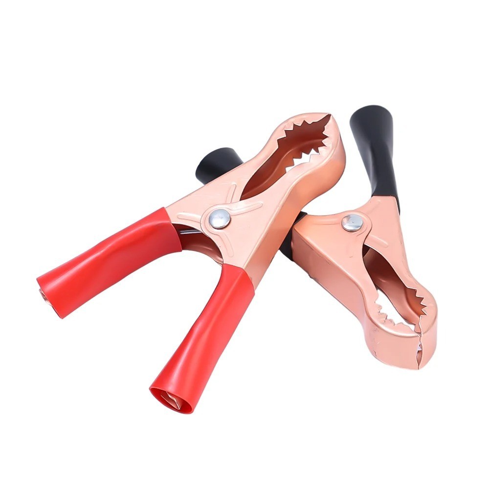 20pcs 80mm 50A Red & Black Car Battery Test Lead Clip Crocodile Alligator Clamps