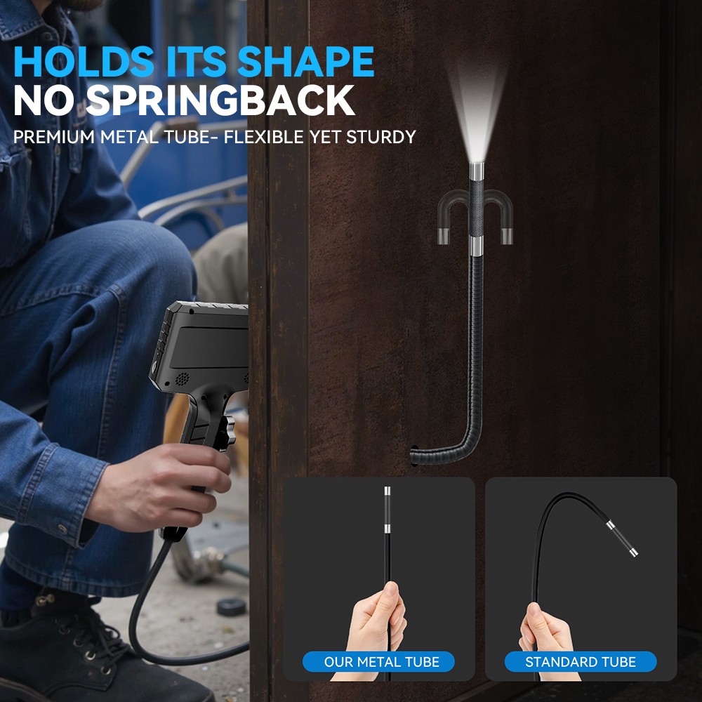 SALE! Ralcam 4-Way 720° Inspection Borescope Endoscope Camera 3.3ft Semi Rigid