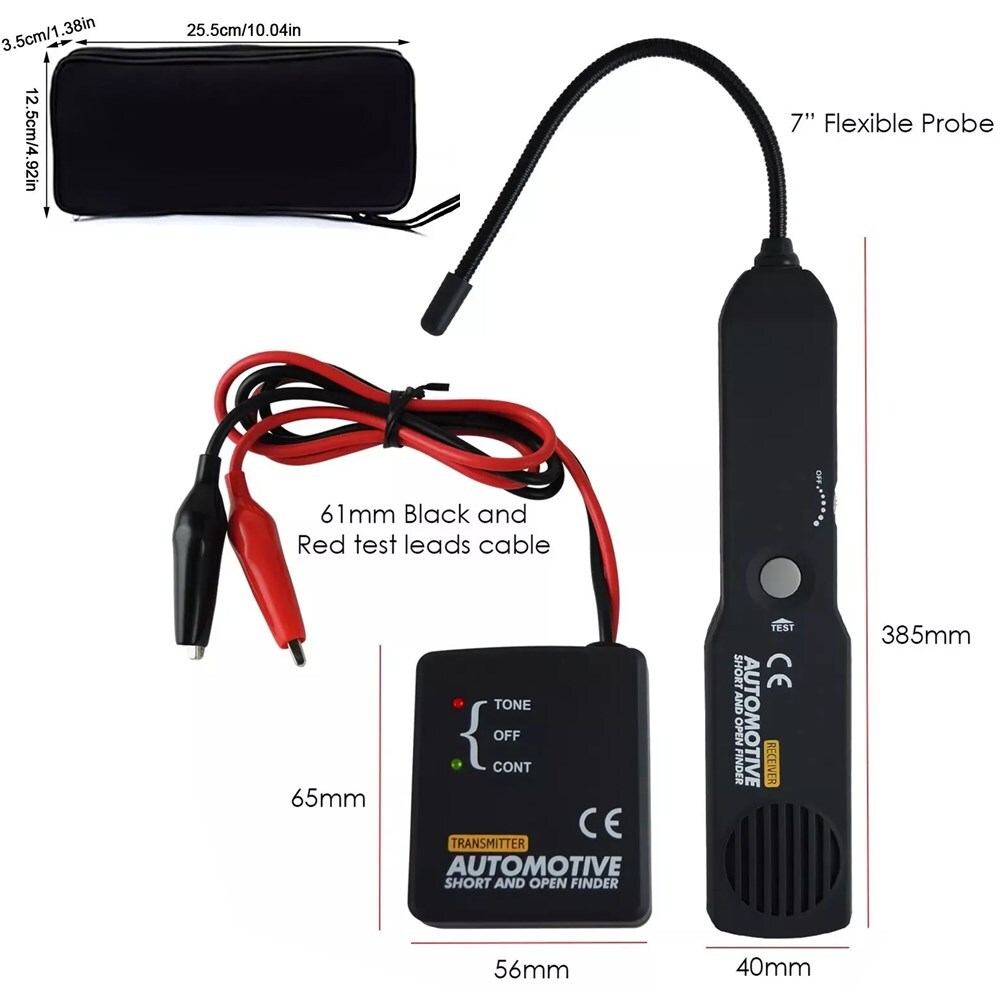 Automotive Short and Open Finder Circuit Tester DC 6-42V Car Wire Tracker Tools