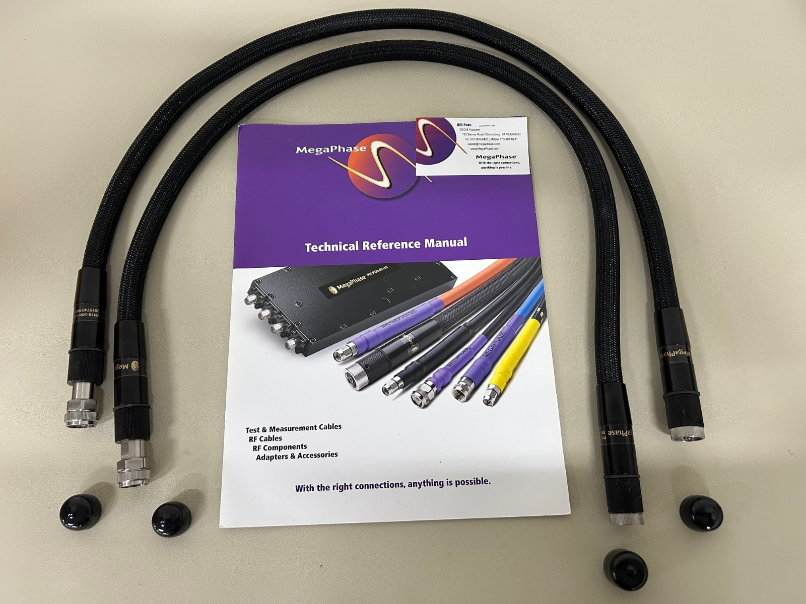 MEGAPHASE VN18-30N1-36 VNA Test cable 36in,DC-18 GHz,3.5mm