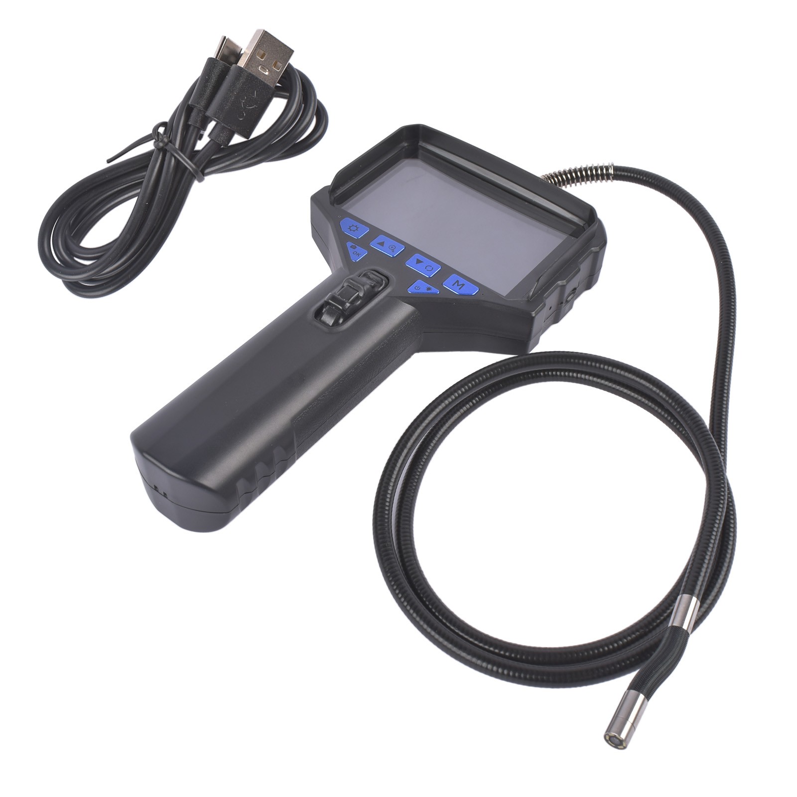 2-Way Articulated Inspection Camera Semi-Rigid Shaft 210° Clockwise 32GB TF Card