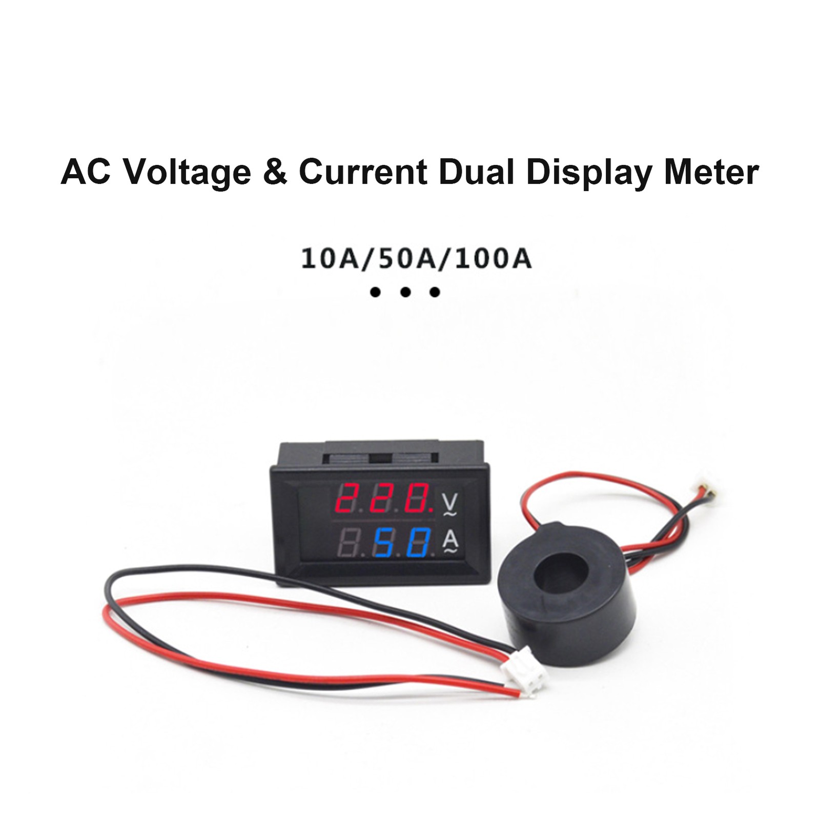 Digital Double Color LED Voltmeter Ammeter Voltage Current Indicator