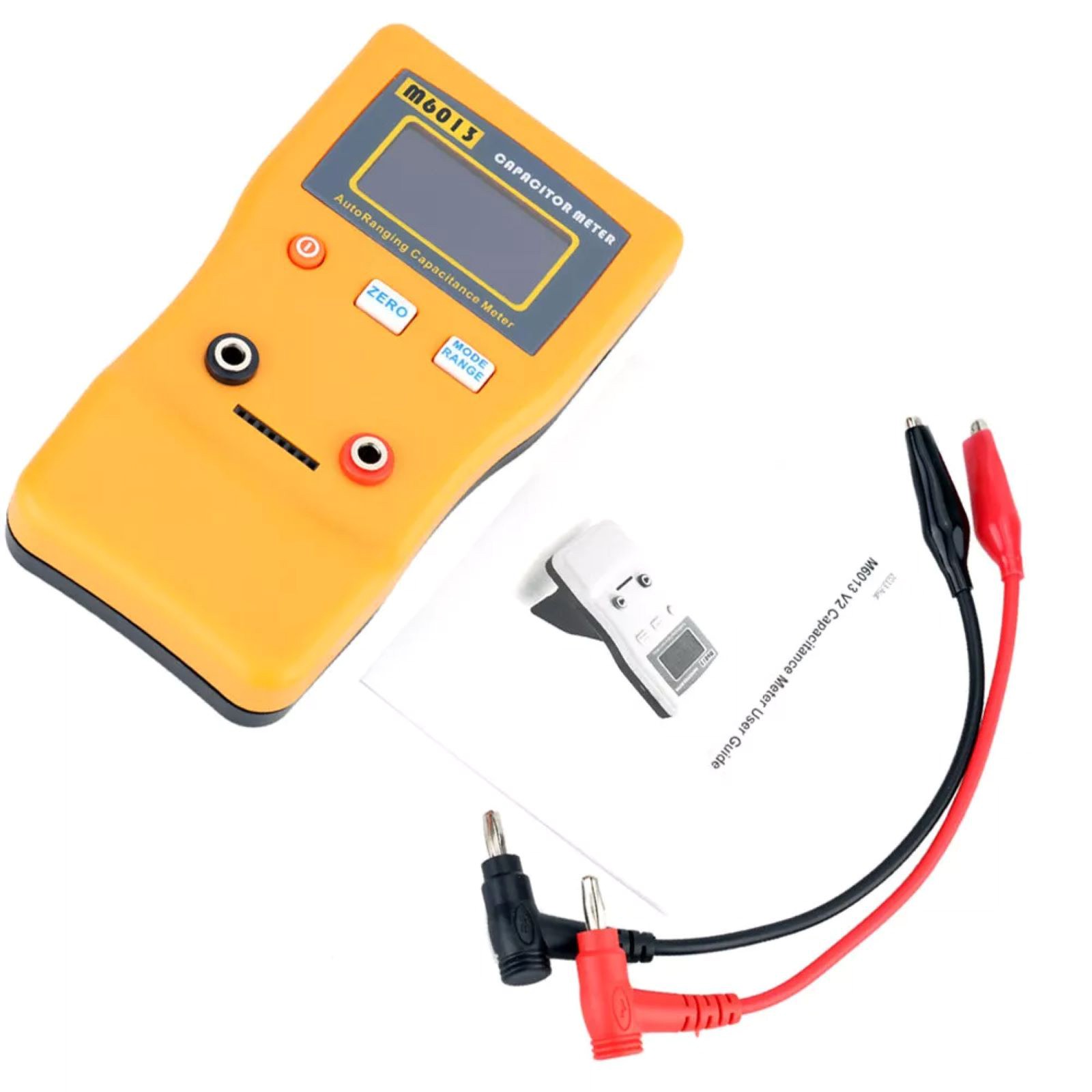 Orange M6013 Capacitor Meter Auto Rang Measuring Capacitance Tester Instrument