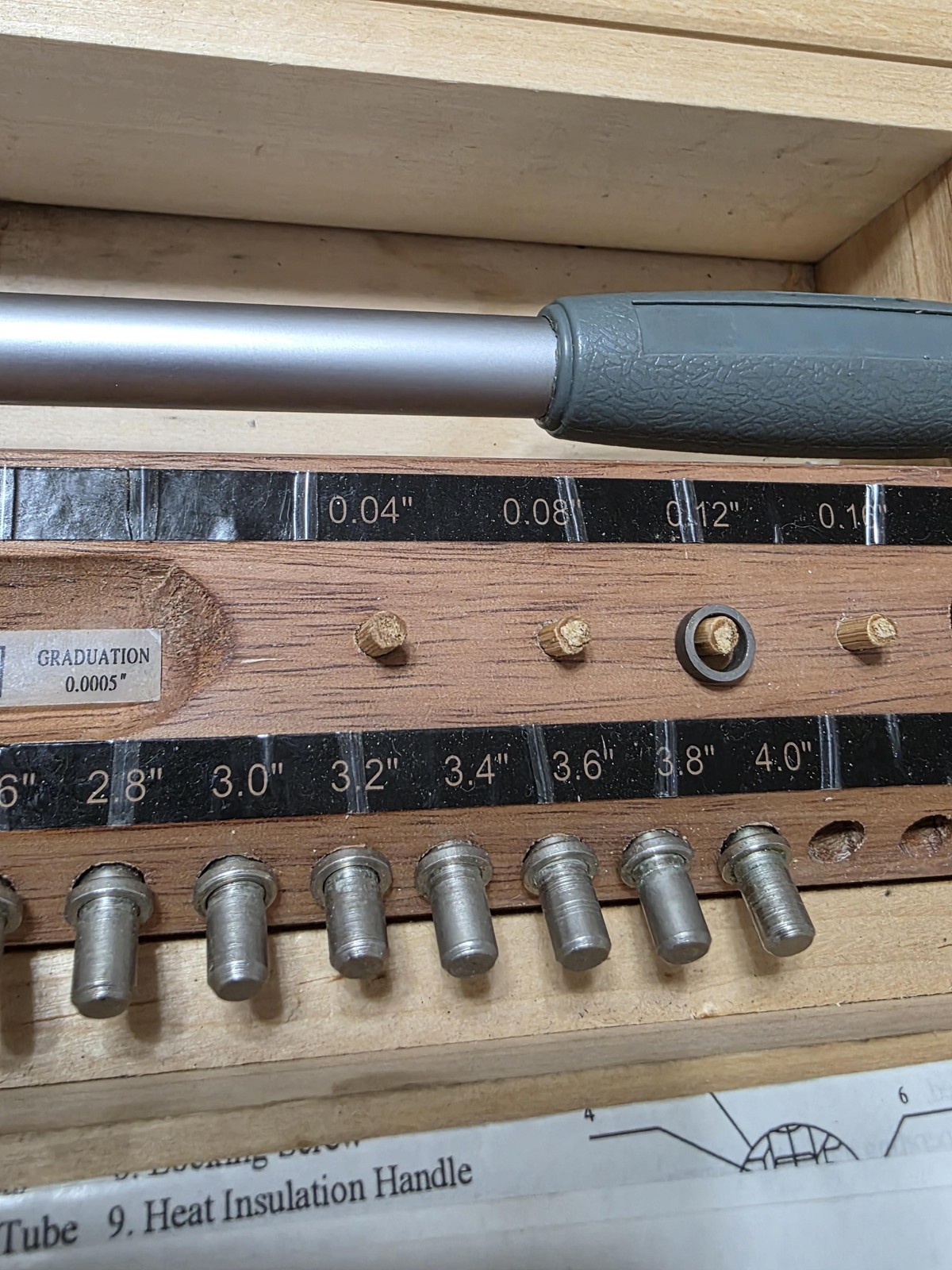 2″-4″ Dial Bore Gauge Set 0.0005″ Graduation Machinist Tool Dial Indicator Case
