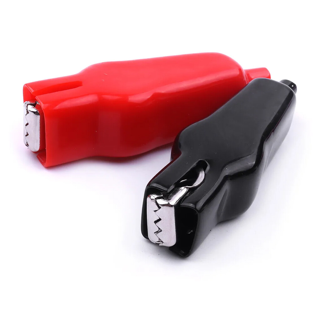 20pcs 20A Sheathed Alligator Clip for Electrical Jumper Wire Clamp Voltage Test