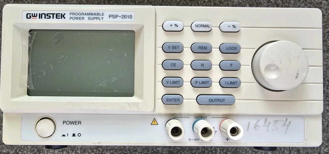 GW Instek PSP-2010 0-20V, 0-10A DC Power Supply