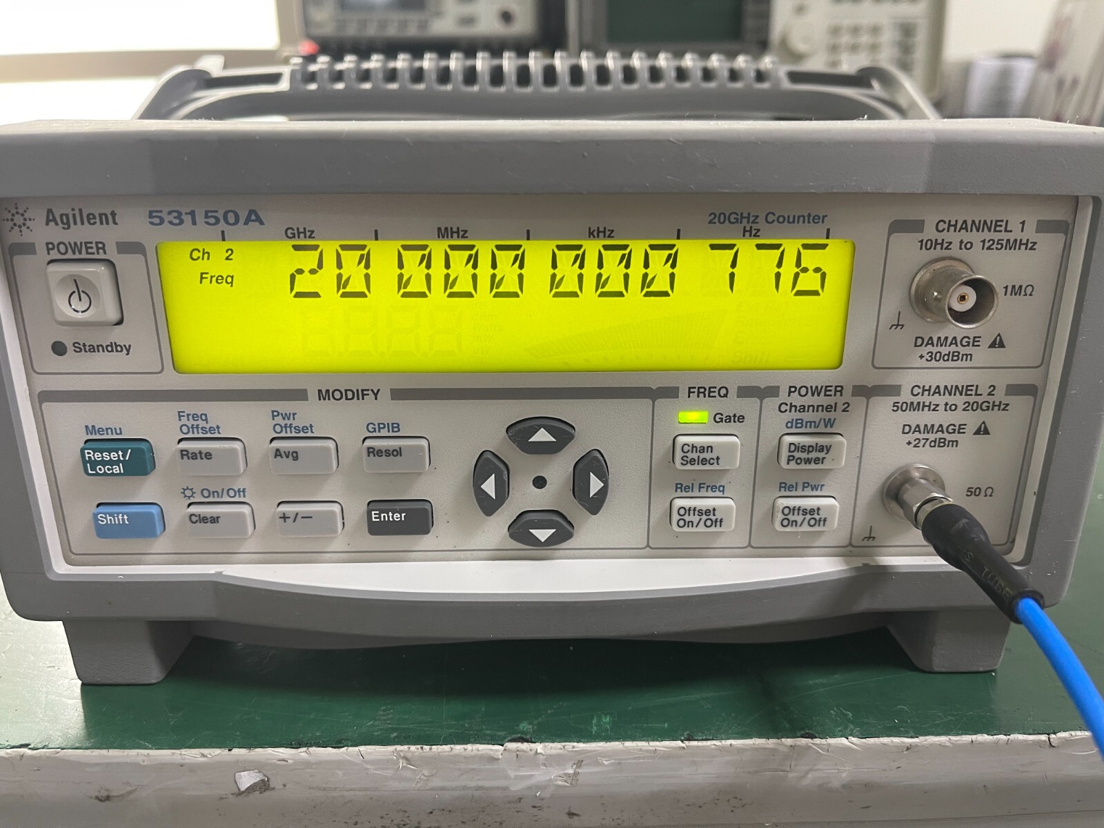 Agilent Keysight 53150A 10Hz-20GHz CW Microwave Frequency Counter _1097