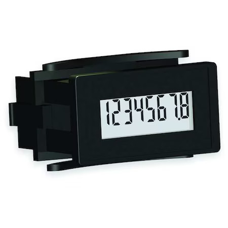 Trumeter 6320-0500-0000 Lcd Hour Meter, Rectangular, Dry Contact