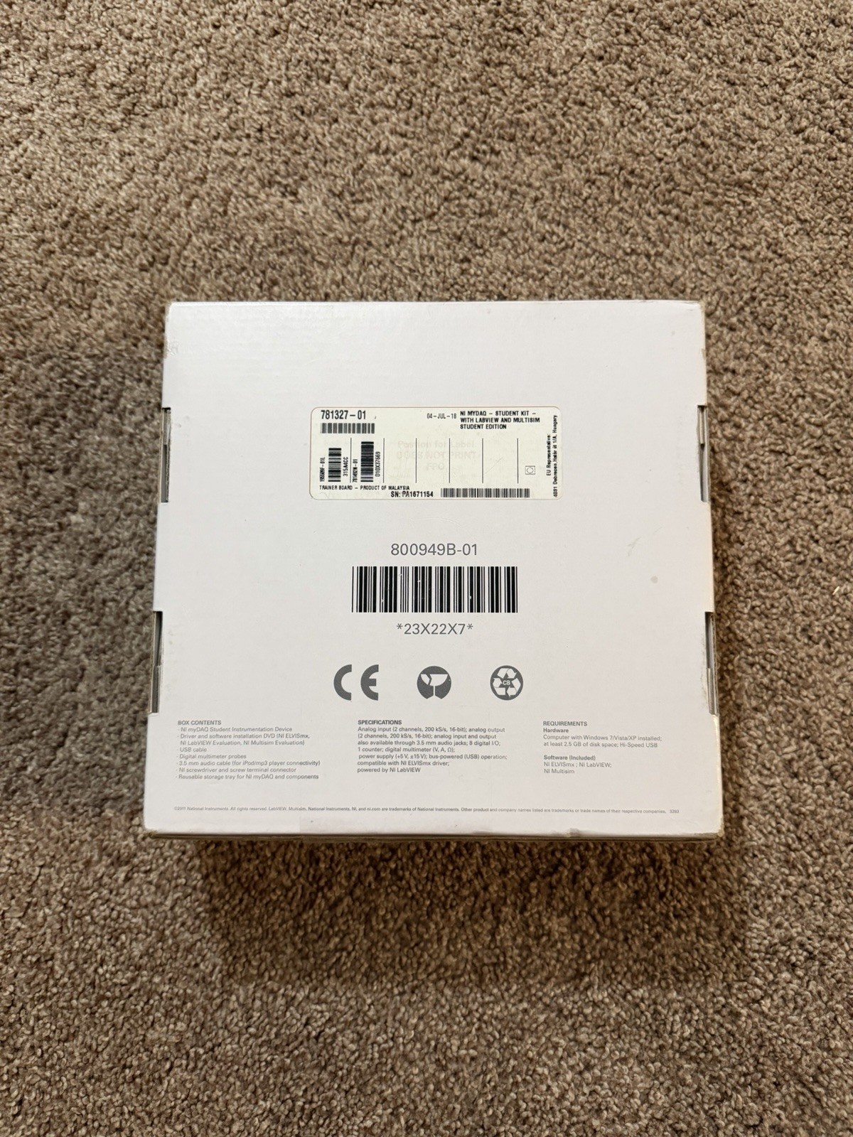 NI National Instruments USB myDAQ Kit + Probes for LabVIEW (Pre-owned)