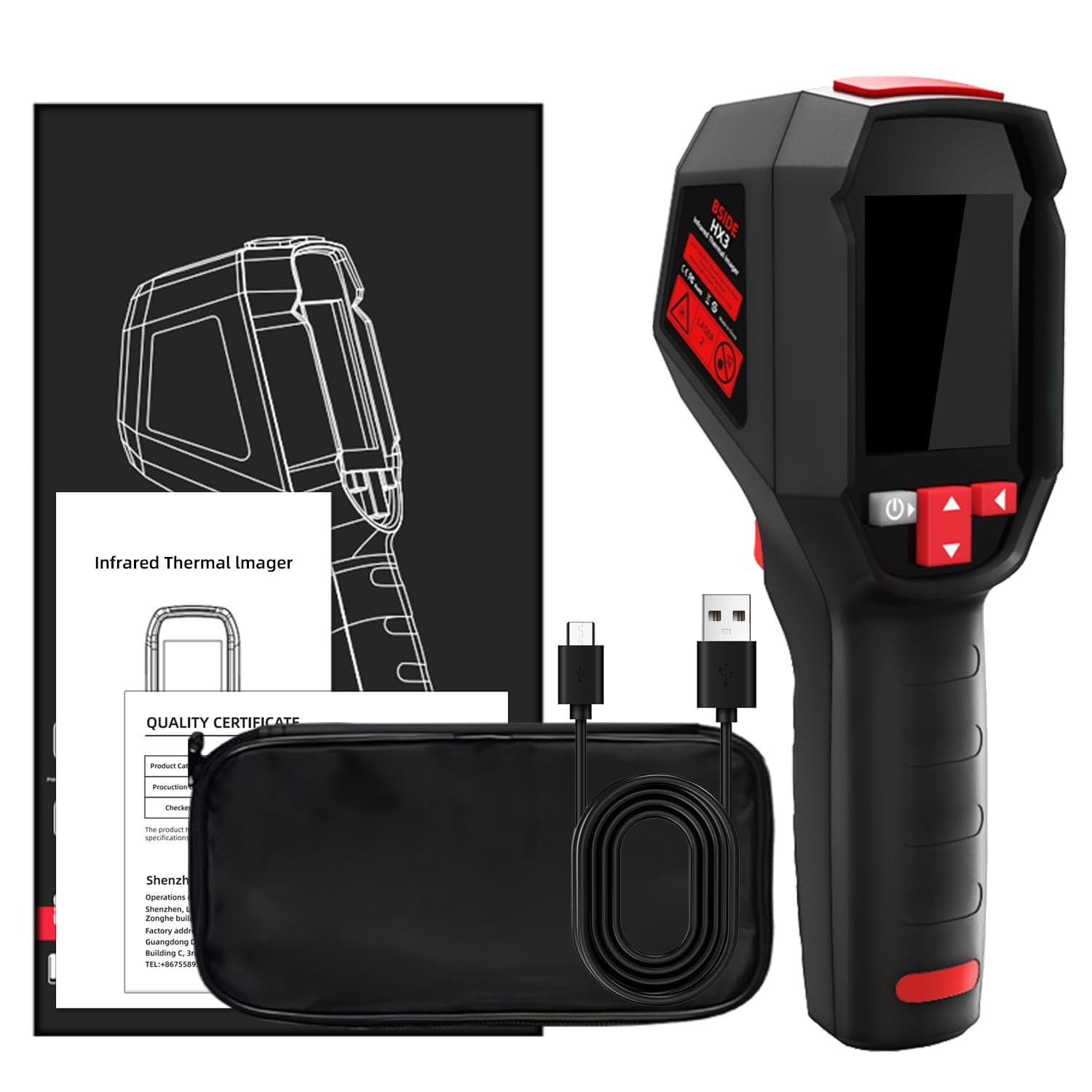 240 x 240 Resolution Handheld Infrared IR Camera, 15 Thermal Palettes with 32…