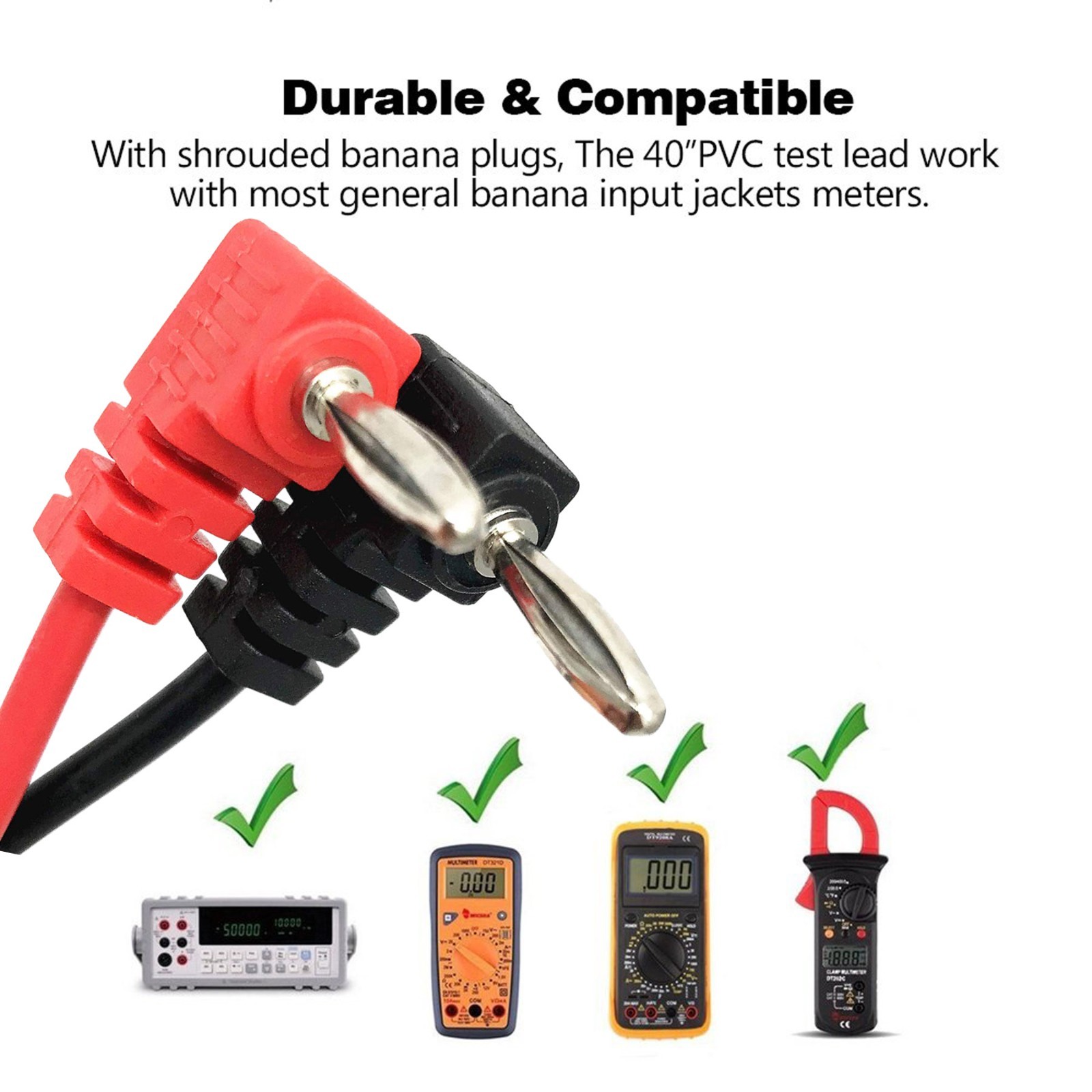 Digital Multimeter LCD Voltmeter Ammeter Ohmmeter Volt AC DC Tester Lead Meters